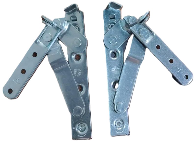 Pair of left and right steel adjustable ratchet hinges for sofa headrest angle adjustment
