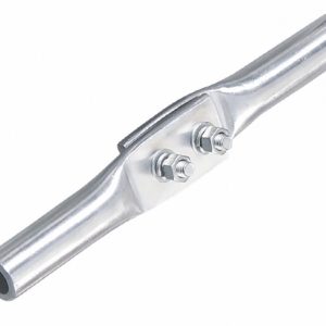 High conductivity aluminum compression jumper clamp for overhead line connection