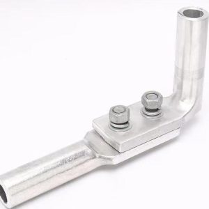 90 degree angle compression aluminum T connector for overhead conductor tap