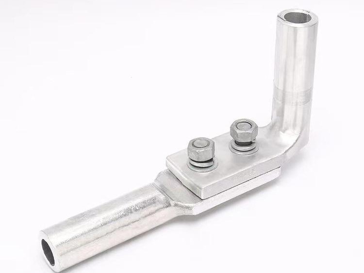 90 degree angle compression aluminum T connector for overhead conductor tap