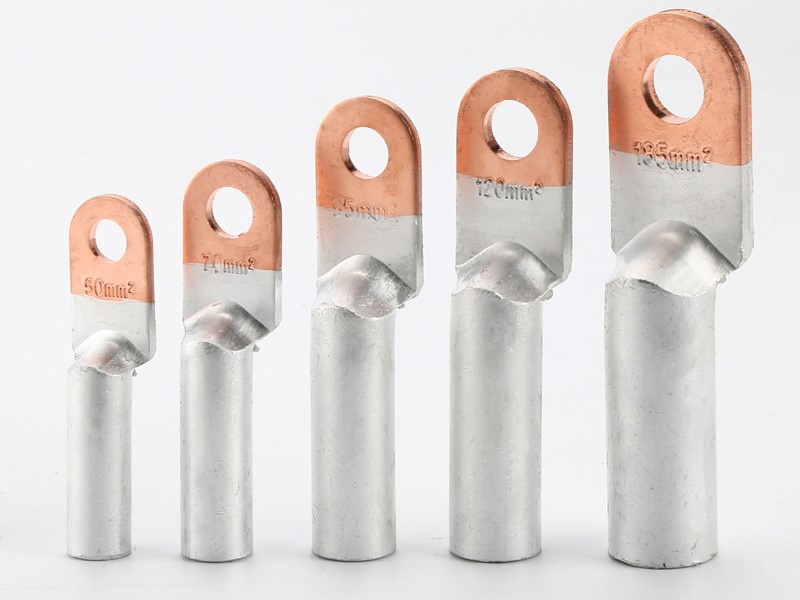DTL 1 series single hole friction welded bimetallic copper aluminum cable lug