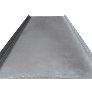 Flat metal cable tray cover lid for wire protection