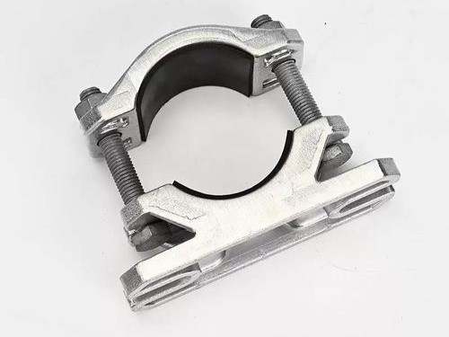 Single Aluminum Cable Cleat with rubber liner for single cable fixing