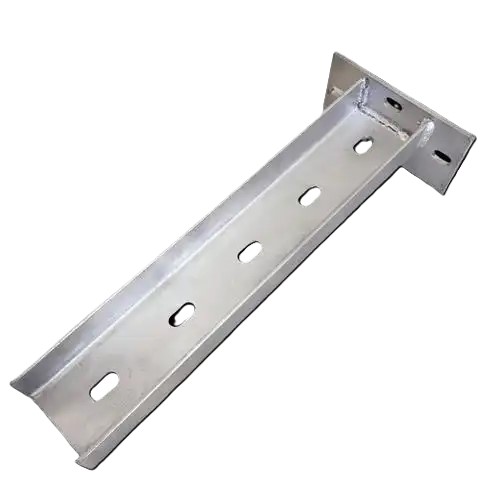 Slotted strut channel hanging column post for cable tray mounting