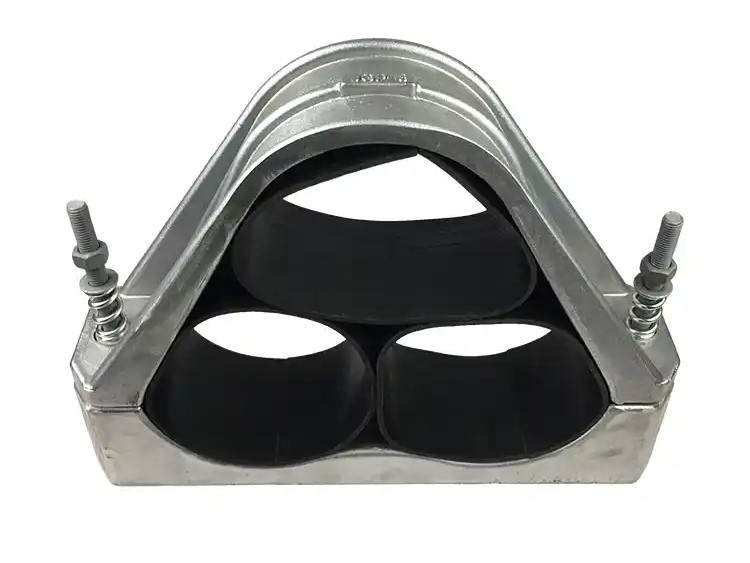 Trefoil Aluminum Cable Cleat for three phase single core cable restraint