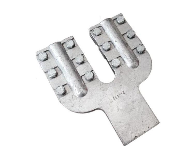 Twin conductor double groove bolted equipment clamp for substation lines