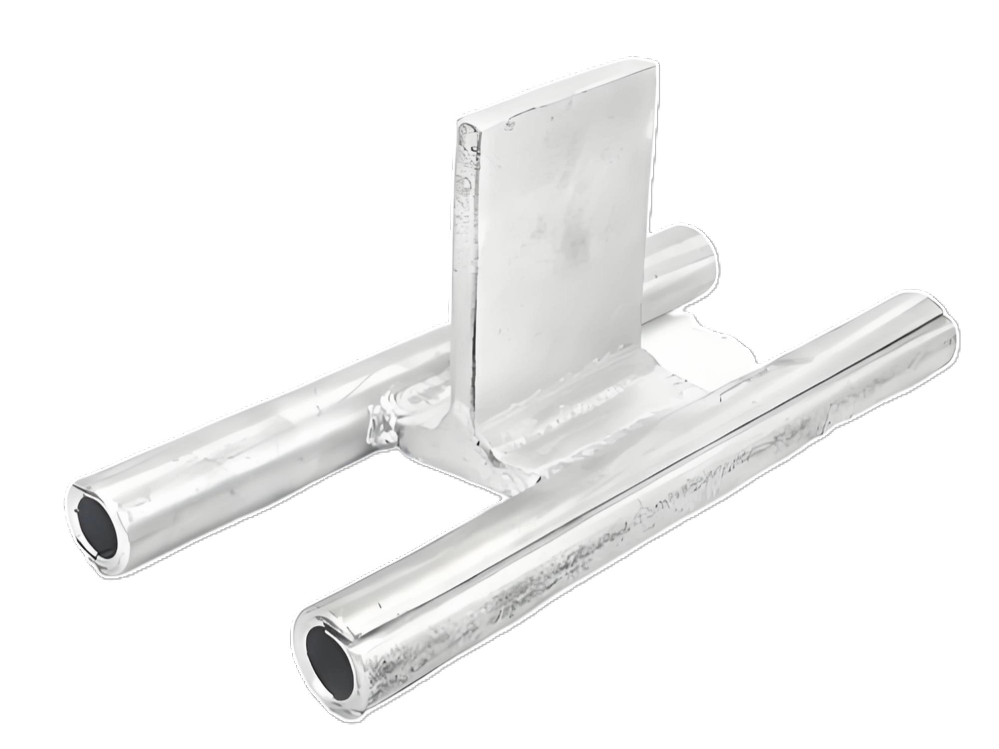 Twin conductor double tube aluminum compression T clamp for substation lines