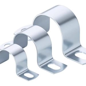 Two Hole Conduit Strap saddle clamp set for electrical conduit mounting