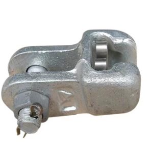 WS series drop forged steel hot dip galvanized socket clevis insulator fitting with locking pin