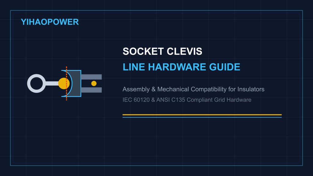 Socket Clevis Line Hardware for Insulator Strings by YIHAOPOWER